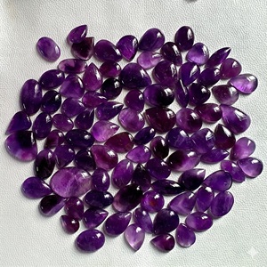 Cabochons d'améthyste de qualité supérieure, pierres précieuses violettes naturelles assorties, pièces de pierres pour la fabrication de bijoux - Product Image 3