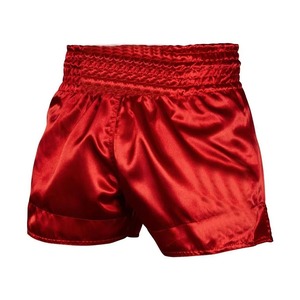 Unisex <b>Black</b> Polyester Boxing Shorts Regular Fit Stretch Breathable Martial Arts Wear Adult Size Custom Logo Front Position - Product Image 3