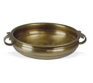 <b>Temple</b> Use Metal Urli Bowl Antique Design Traditional Style Flower Diya Decoration - Product Image 6