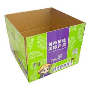 High <b>Quality</b> Ventilated Design Self Erecting Cardboard Box for <b>Sweet</b> Potato Export Durable Recycled Material Offset Printing - Product Image 1