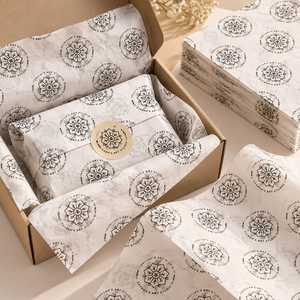 Custom <b>Printed</b> Tissue <b>Paper</b> Wrapping <b>Paper</b> With Logo Luxury Brand Packaging <b>Paper</b> For Gift Box Clothing Jewelry Packaging - Product Image 3