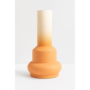 Vase en métal minimaliste contemporain, grand porte-fleurs décoratif avec un design élégant bicolore pour la maison, le salon, la salle à manger - Product Image 3