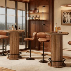 Tavolo da Bar Rotondo Moderno e Minimalista, Pieghevole con LED, per Casa, Hotel o Sala da Pranzo, Arredamento Bar di Alta Qualità - Product Image 4