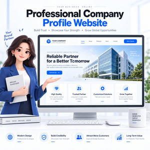 ออกแบบเว็บไซต์โปรไฟล์บริษัท Reidify สำหรับธุรกิจ สร้างภาพลักษณ์แบรนด์อย่างมืออาชีพ ดึงดูดลูกค้า พร้อมรับมือกับ AI รองรับอินเทอร์เน็ตและ MAC - Product Image 1