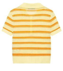 Camiseta de Golf para Hombre, de Manga Corta, con Puntos Amarillos, Tejida, 100% Algodón, Transpirable, Corte Regular, Informal - Product Image 2