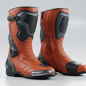 Bottes de moto longues respirantes avec fermeture sécurisée et semelle durable pour les aventures en plein air - Product Image 6