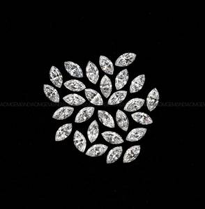 OM GEMS 5.0 X 2.5 MM Pierre en vrac taille marquise Diamant de laboratoire couleur D Coupe antique unique pour la fabrication de bijoux - Product Image 3