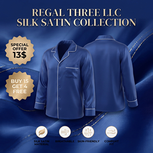 <b>Men</b> <b>Silk</b> Satin Pajama <b>Shirt</b> Long Sleeve Turn Down Collar Button Up Sleepwear Top <b>Men</b> Lounge Wear <b>Silk</b> <b>Shirts</b> Chest Pocket Top - Product Image 1