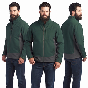 Chaqueta de poliéster softshell para hombre, cortavientos de invierno, chaqueta bomber transpirable con cuello alto, chaqueta de vuelo MA-1 con cremallera para senderismo. - Product Image 4