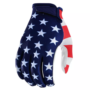 Youth Motocross <b>Gloves</b> Custom Design Sublimated Racing <b>Gloves</b> With Silicon Printing Full Finger - Product Image 6