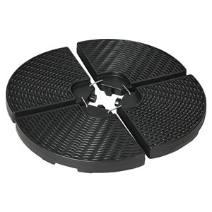Pesi in HDPE da 175 libbre riempibili con acqua e sabbia per ombrelloni a braccio, base marrone per ombrellone a braccio, set da 4 pezzi per cortile, giardino, parco - Product Image 1