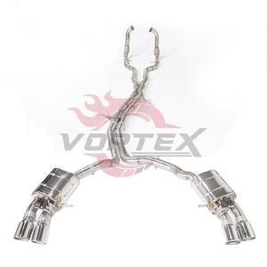 Sistema de Escape Catback de Acero Inoxidable Vortex para AUDI S4 B9 B9.5 2018-2025, Catback de Carreras, Fácil Instalación - Product Image 1