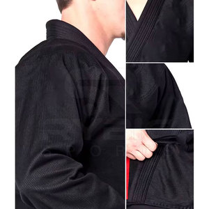Kimono de Jiu-Jitsu brésilien de haute qualité, tissu en coton tissé perlé, uniforme BJJ avec patchs personnalisés pour adultes. - Product Image 6