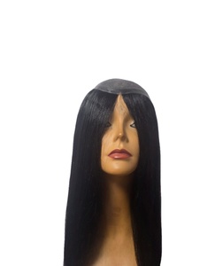 Toupee de color para mujer, marrón claro, cabello humano Remy brasileño, de alta densidad 150%, sin enredos, 20 pulgadas, tamaño mediano - Product Image 3