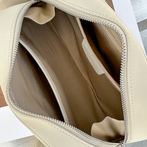 Classic Brown Genuine Leather <b>bowling</b> bag With Zipper Closure Two Handles Women's Handbag Daily Use <b>bowling</b> bag leather - Product Image 5