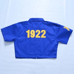 เสื้อยืดครอปแขนสั้นคุณภาพพรีเมียมสำหรับผู้หญิง ปักลายด้านหน้าและด้านหลัง ผ้าฝ้าย 100% - Product Image 6