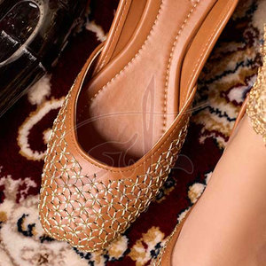 Classic Beauty Printed Anti-Slippery Fashion Trend Handmade Traditional Faux Leather Embroidery Customizable <b>Khussa</b> - Product Image 5