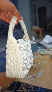 Nuevo Bolso de Mano de Noche para Novia, Hecho a Mano, con Incrustaciones de Piedras Pesadas, Multicolor, con Perlas, Moderno, Tamaño Personalizado, Unisex - Product Image 3