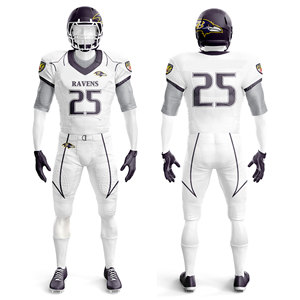 ชุดอเมริกันฟุตบอลคุณภาพดีที่สุด ออกแบบเองได้ พิมพ์ลายแบบซับลิเมชั่น แห้งเร็ว ระบายอากาศได้ดี เสื้ออเมริกันฟุตบอล - Product Image 5