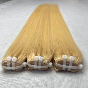 Extensions de cheveux humains vietnamiens 100% naturels, couleur blonde 613, lisses comme des baguettes, qualité super luxe, best-seller - Product Image 2