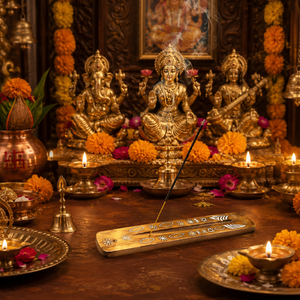 Wooden Handmade Engraved Incense Stick Holder | Decorative Ash Catcher Agarbatti Tray for Meditation Yoga Pooja Home <b>Decoration</b> - Product Image 4