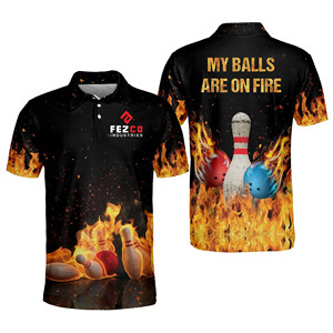Custom <b>bowling</b> polo shirts Sublimation designs sports polo shirt Quick-drying polyester <b>bowling</b> jersey - Product Image 5