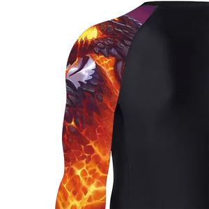 Dernier design de rashguard pour homme en sublimation, haute qualité, respirant, confortable, tendance, très vendu. - Product Image 4