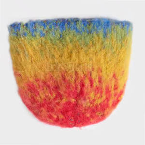 Bonnets en mohair de couleur personnalisée, OEM, nouveaux bonnets d'hiver à la mode, prix de gros, bonnets en mohair - Product Image 2