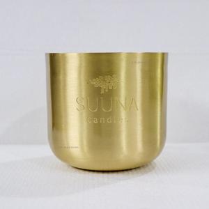 Portavelas de Latón Macizo Hecho a Mano, Sin Humo, Portátil, con Logotipo Personalizado, Resistente al Calor, Duradero, para Velas Votivas de Soja, 16 Oz, para el Hogar - Product Image 6