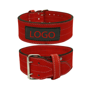 High Quality Genuine Leather Weight Lifting Heavy Duty <b>Back</b> <b>Support</b> Training Belt with Non-Slip Hook and Loop Closure Unisex - Product Image 1