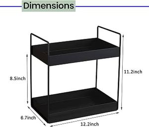 Unicorn Handicrafts Wooden and Metal <b>Storage</b> Organizer for Home Office Desk Kitchen <b>Bathroom</b> Cosmetics Jewelry Accessories - Product Image 2