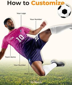 Camiseta de Fútbol Personalizada Transpirable con Nombre del Equipo, Número y Logotipo para Hombre Adulto - Tallas Grandes Disponibles - Product Image 5