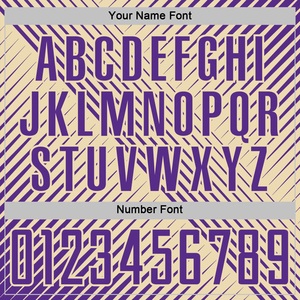 Maillot de football personnalisé sublimé, violet et or, motif géométrique, col rond, manches courtes, unisexe adulte, anti-humidité, tenue d'équipe - Product Image 3