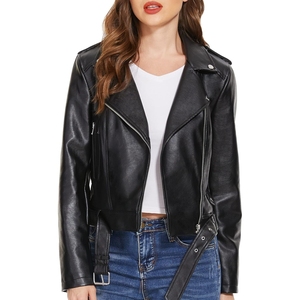 Veste en cuir véritable pour femme, tricotée et matelassée, respirante, élégante, confortable, durable, pour un style de vie décontracté et haut de gamme - Product Image 4