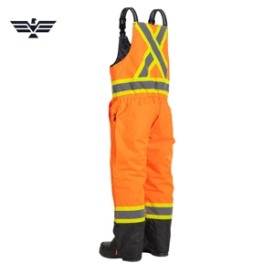 Custom Cotton Hi Vis Insulated Reflective Safety <b>Waterproof</b> Windproof Winter Work Coveralls Unisex Industrial - Product Image 2