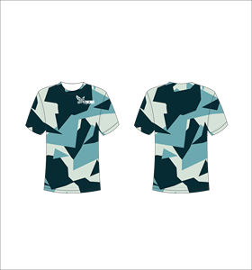 Camiseta de Manga Corta para Hombre con Estampado Geométrico, Sublimación, Secado Rápido, Cuello Redondo, Corte Regular, Venta al Por Mayor OEM - Product Image 1