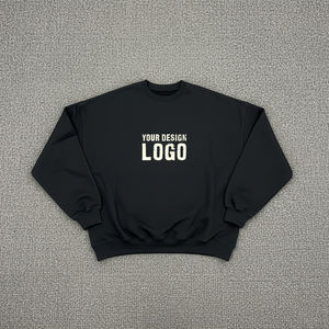 Sweat-shirt polaire épais pour homme, 100 % coton, coupe oversize, blocs de couleur, col zippé, effet délavé, collection hiver, vente en gros - Product Image 1