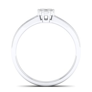 Bague de fiançailles REYES personnalisée en or massif 14 carats avec diamant de laboratoire taille ronde de 0,27 carat pour femme, bijou raffiné à porter au quotidien - Product Image 4