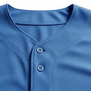 Maillot de baseball personnalisé imprimé par transfert thermique 100 % polyester respirant, vente en gros, chemise unie vierge, OEM, uniforme d'équipe pas cher en gros - Product Image 6