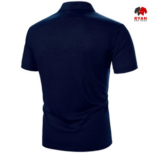 เสื้อโปโลแบบสวมหัวสำหรับผู้ชาย ดีไซน์พิเศษจาก Ryan Pro Gear พร้อมแผงโลโก้ที่ออกแบบเองได้ - Product Image 3