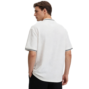 Camisetas Unisex de Alta Calidad 2026, 100% Algodón Orgánico, 220 Gramos, Corte Holgado, Estilo Casual, Tejido de Punto, Diseño Sólido con Patrón de Plumas - Product Image 5