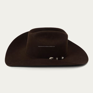 Sombrero de Vaquero Clásico de Cuero para Hombre y Mujer, Hecho a Mano, Estilo Rancho Occidental, Duradero, Sombrero de Moda para Exteriores - Product Image 2