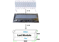 Usine directe 12v 1.2w IP65 RGB 5050 signes de lettre Smd numérique Module de lumière LED panneaux publicitaires signes de lettre