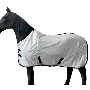 Mantas acolchadas de poliéster para caballos, impermeables, rellenas de algodón, con refuerzos más largos, para invierno, suministros para establos. - Product Image 1