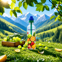 Bouteille d'eau aromatisée avec capsule de parfum, bouteille d'eau parfumée, capsules d'arôme pour bouteille d'eau, capsules de saveur