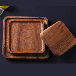 <b>Rustic</b> Wooden Food Serving Tray with Handles Handmade Decorative Breakfast Tray for Bed Kitchen <b>Dining</b> Coffee <b>Table</b> - Product Image 3