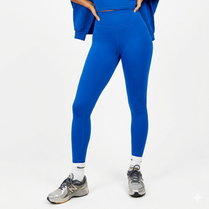 Legging de yoga taille haute pour femme, avec fermeture élastique à la taille, logo personnalisé, en nylon doux, pantalon de sport avec poches - Product Image 4