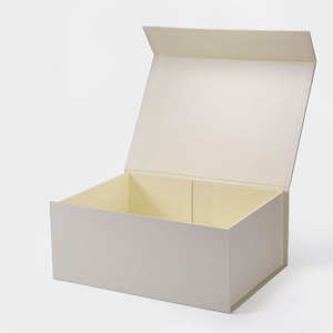 Caja de Regalo Magnética A5 con Cinta, Color Marfil Intenso, Caja de Presentación de Lujo para Regalos de Damas de Honor de Boda, Empaque Premium - Product Image 4