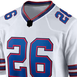 Maillots de football sublimés personnalisés, 100% polyester, séchage rapide, maillots de football américain pour adultes - Product Image 6