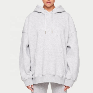 Women's Custom 100% Cotton <b>Zip</b>-Up Oversize Hoodie Set with Embroidery Washed Cropped Joggers for Winter Street Wear - Product Image 4